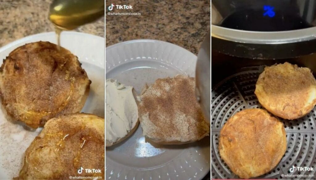 tiktok-recipes-the-viral-cream-cheese-air-fryer-bagels-hailed-as-the